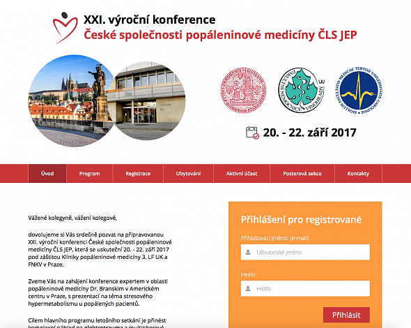 XXI. výroční konference České společnosti popáleninové medicíny ČLS JEP